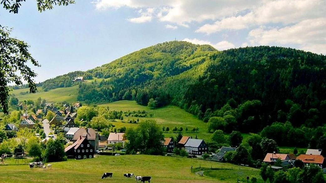 Lužice; nejvyšší bod Žitavských hor