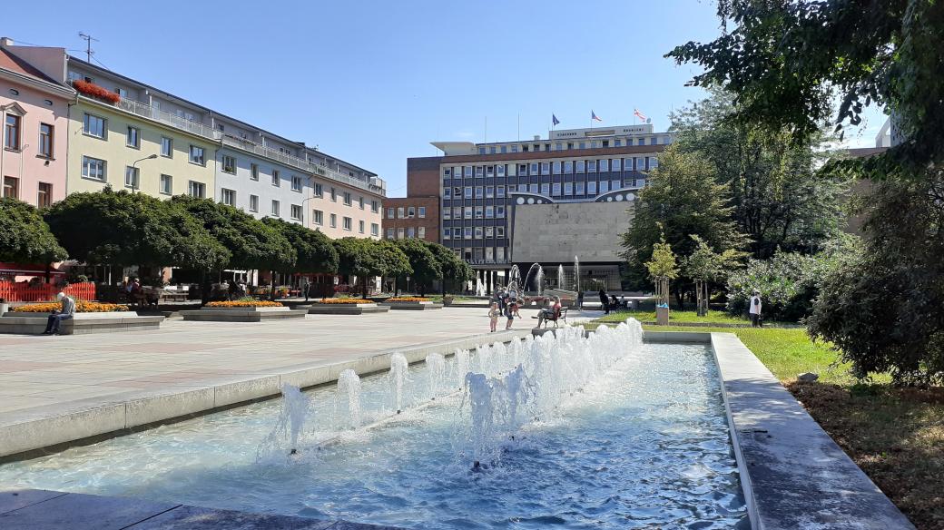 Lidické náměstí a magistrát města Ústí nad Labem