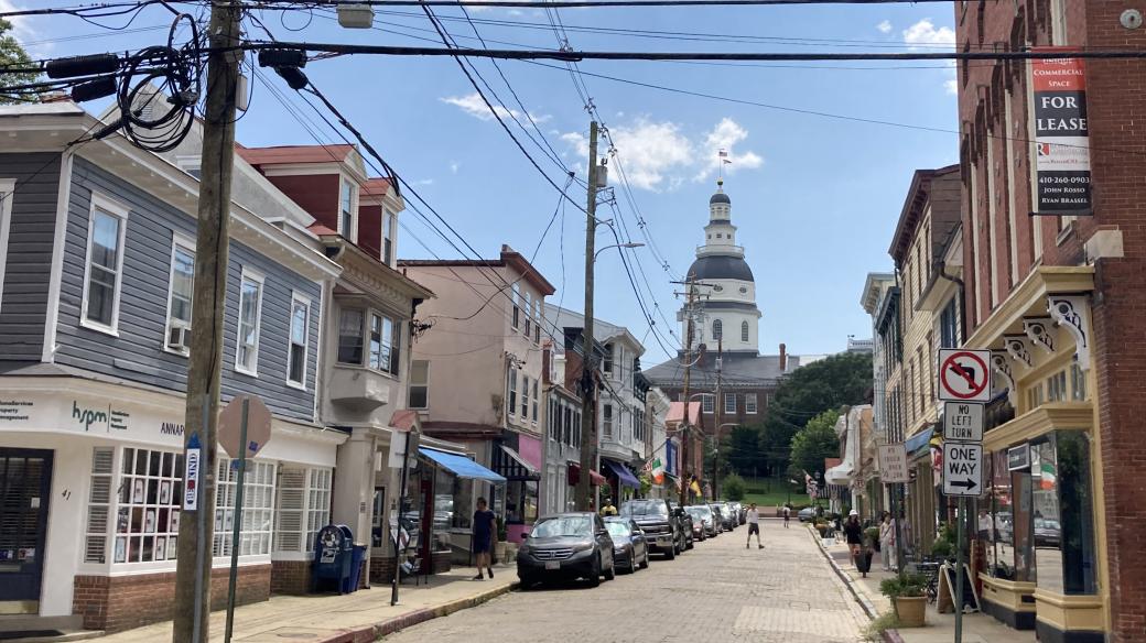 V ulicích Annapolisu dodnes najdete domy z 18. a 19. století