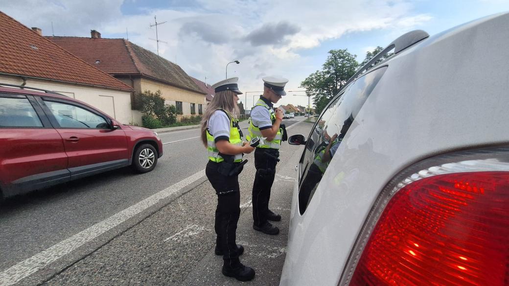 Policejní kontroly na jihu Čech