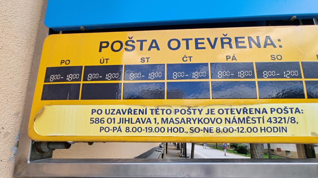 V Havlíčkově Brodě zbyla jediná pobočka České pošty