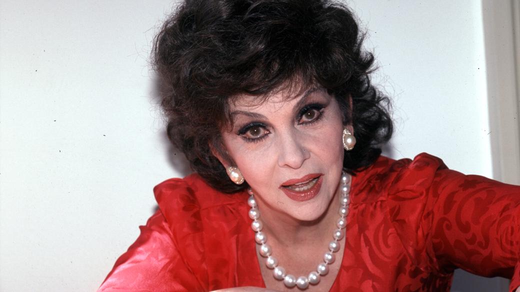 Italská herečka Gina Lollobrigida