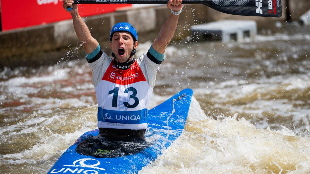 Jiří Prskavec slaví první triumf ve Světovém poháru na kanoi