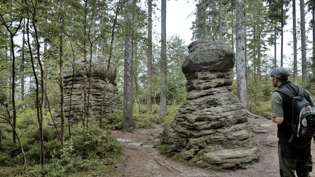 Skalní hřiby na Slavném patří k nejdokonaleji vyvinutým