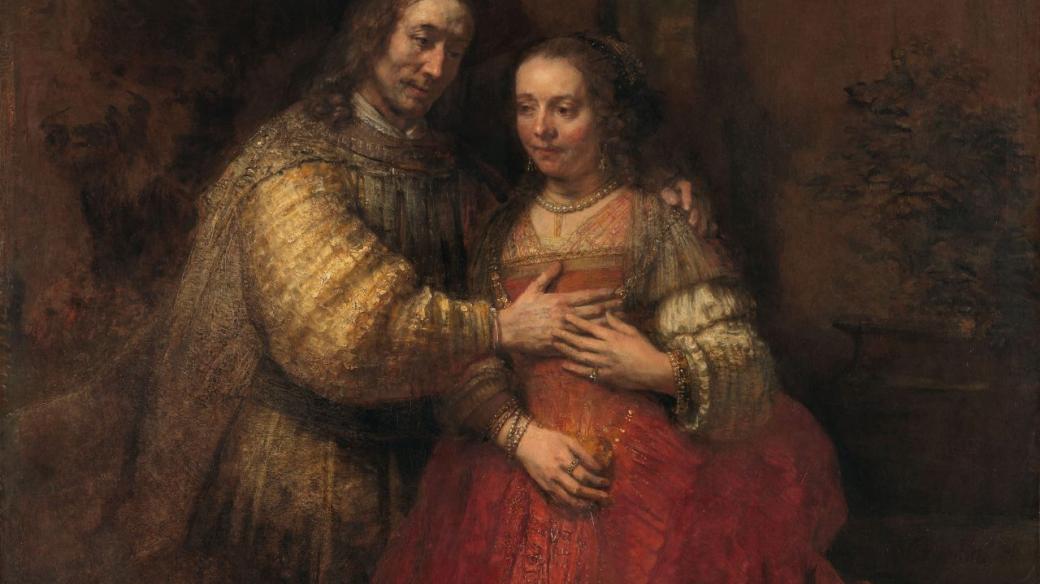 Isaac and Rebecca, Known as ‘The Jewish Bride’, Rembrandt van Rijn, c. 1665 - c. 1669; ;