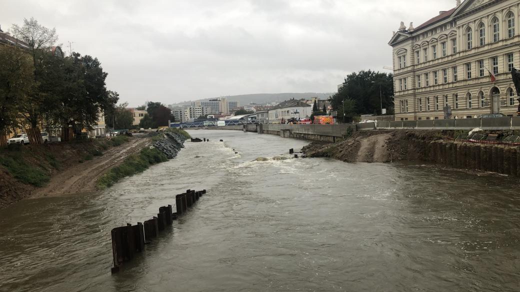 Řeka Svratka v Brně 13. 9. 2024