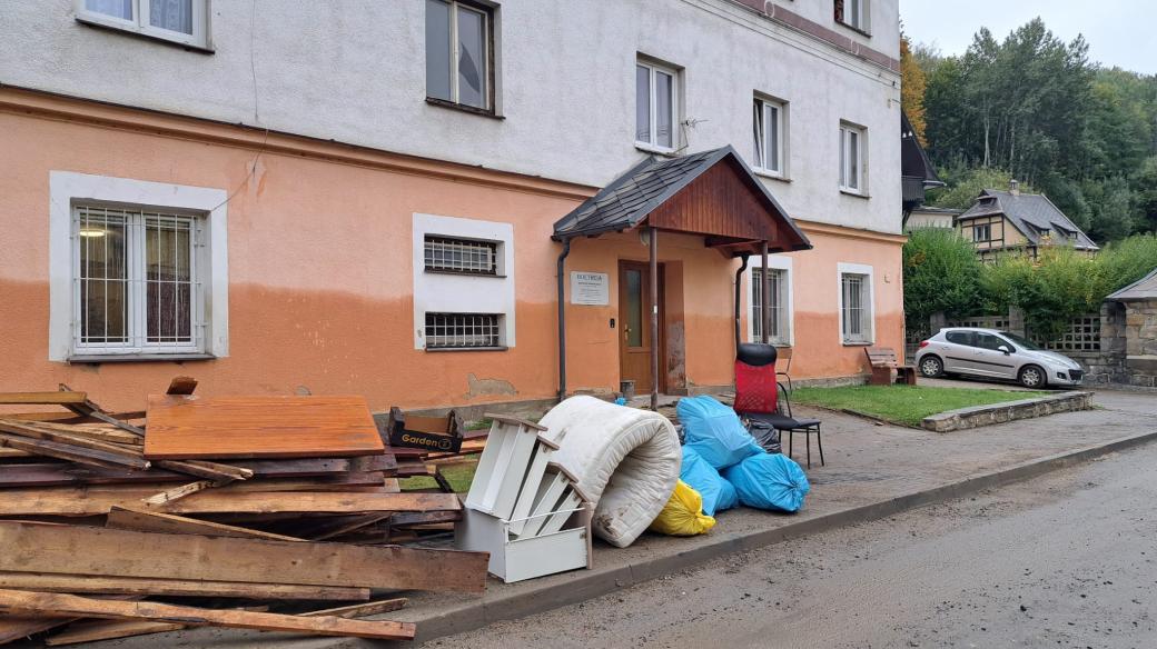 Mnohé vybavení museli pracovníci azylového domu v Jeseníku po povodni vyhodit