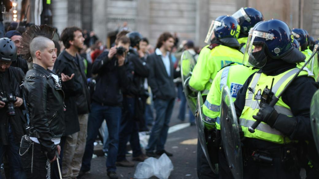 demonstrace, protesty, Bank Station, London, United Kingdom