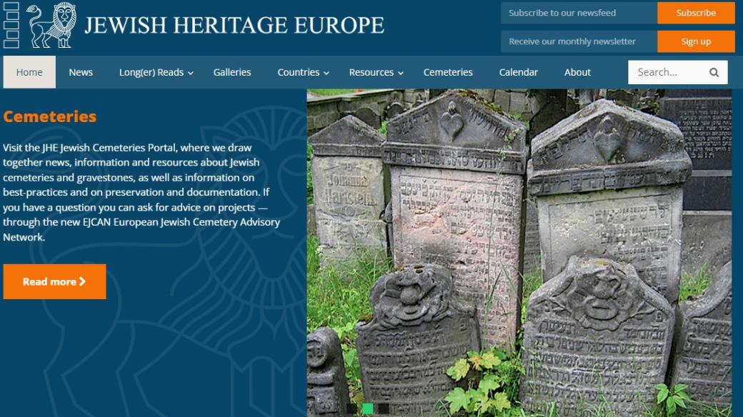 Portál Jewish Heritage Europe