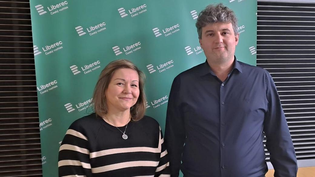 Mluvčí DPMLJ Martina Poršová a dopravní ředitel dopravního podniku Martin Hettner