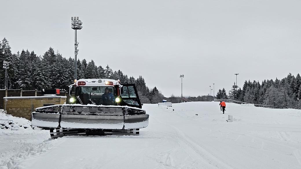 Běžkaři už můžou vyjet na okruh Vysočina Areny