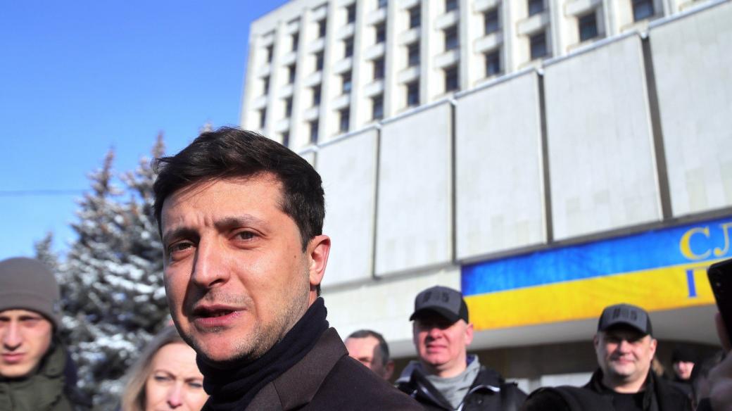 Komik Volodymyr Zelensky, jeden z kandidátů na ukrajinského prezidenta