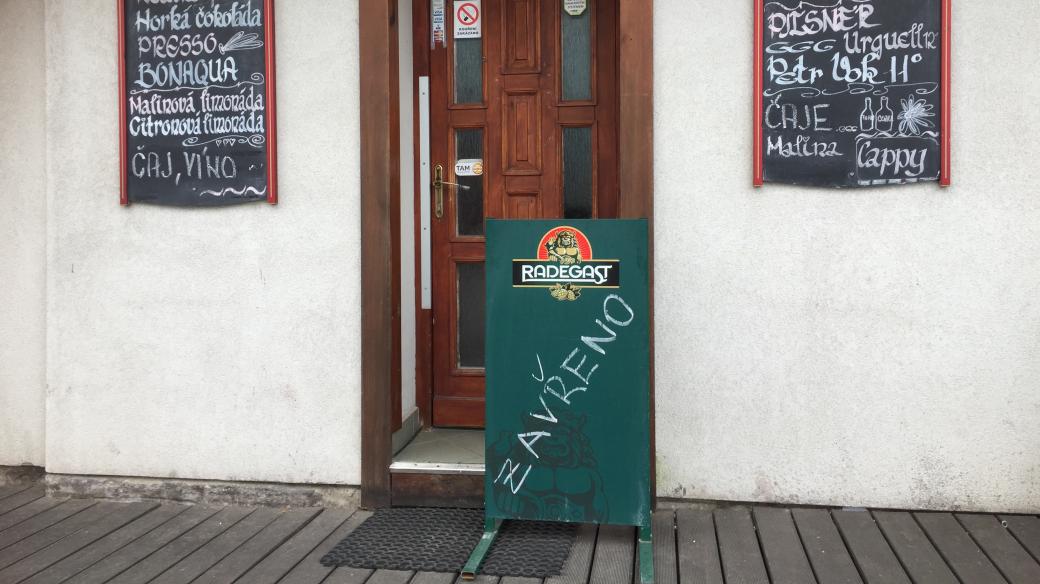 Zavřená restaurace na šumavské Kvildě