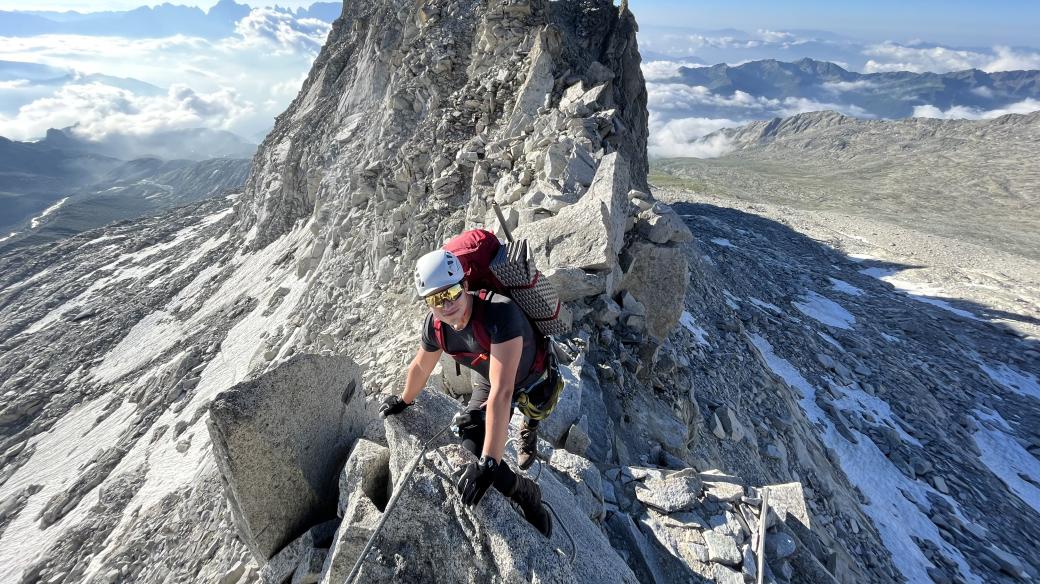 Pavel Jan s Ondřejem Šebestíkem (na snímku) vyrazili na ferratu do Alp