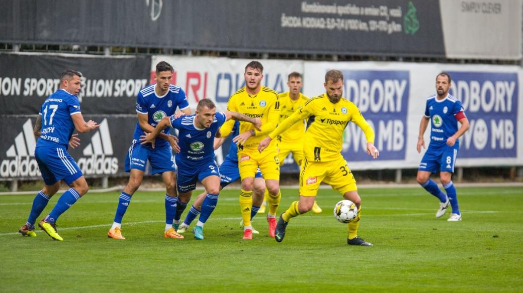 Fotbalisté Sigmy Olomouc hráli na hřišti Mladé Boleslavi