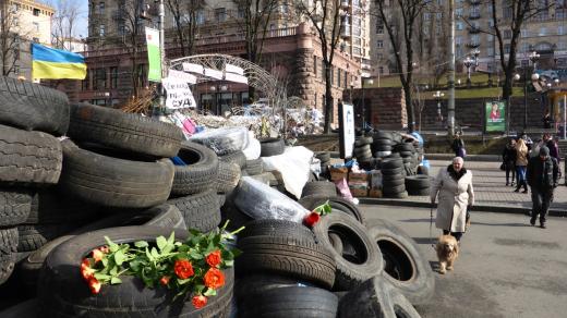 Ukrajina, Kyjev, Majdan (24. 2. 2014)