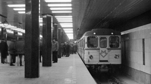 První jízda po celé trase metra C dne 29. 12. 1973