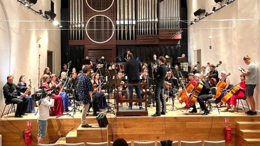 Jihočeská filharmonie nahrává slavnostní hudbu pro olympiádu v Paříži
