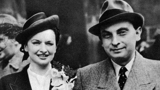 Publicista Julius Firt s manželkou Evou v roce 1938