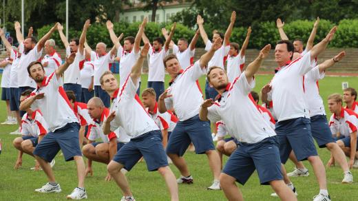 Sokolský slet jihočeské župy v Českých Budějovicích