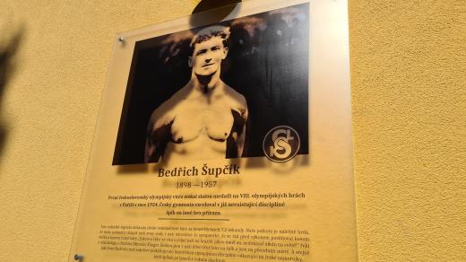 První československý olympijský vítěz Bedřich Šupčík. Zlatou medaili získal na olympijských hrách v Paříži před sto lety