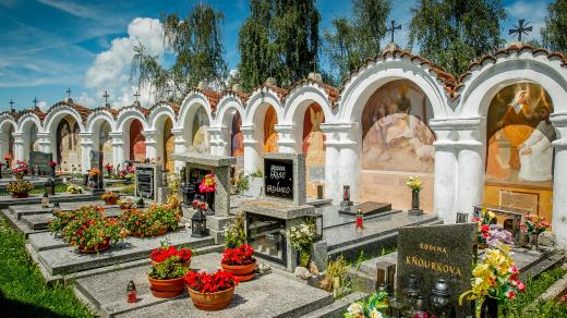 Hřbitov s alejí kapliček, Albrechtice nad Vltavou