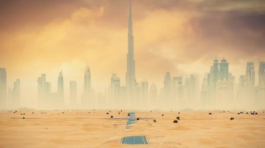 pouštní město, poušť, Dubaj