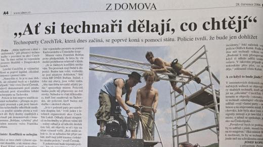 CzechTek 2006 na stránkách denního tisku