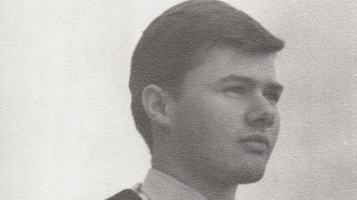 Jiří Kolda jako student vysoké školy v září 1961