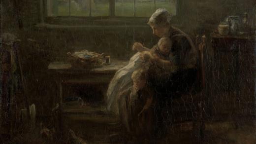 The Joy of Motherhood', Jozef Israëls, 1890; ;