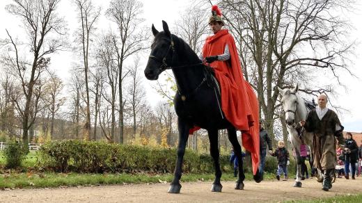 Svatomartinský průvod ve Slatiňanech