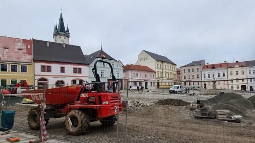 Náměstí v Tachově se rekonstruuje