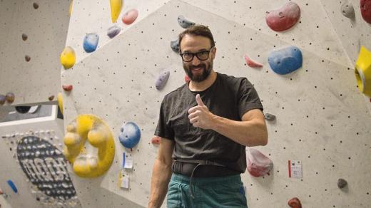 Marek Klíma, místopředseda Českého horolezeckého svazu a zakladatel libereckého boulderingového klubu