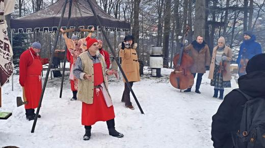 Slezský řezník Jaroslav Nitka na zabíjačce na Valašsku