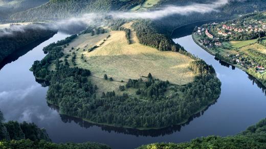 Podkova u Solenic nedaleko Orlické přehrady