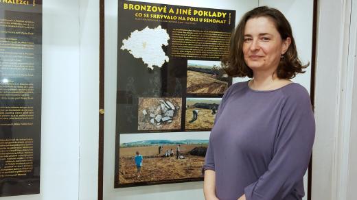 Archeoložka Kateřina Blažková z Muzea TGM Rakovník