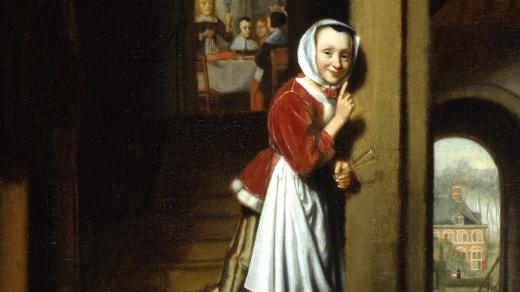 Nicolaes Maes: Poslouchající žena